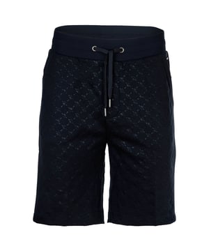 Sweatshort für Herren von der Marke JOOP. Kurze Hose aus der Serie Barlas mit markentypischen Allover-Print mit elastischem und bequemen Bund.