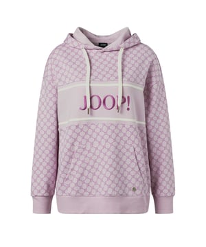 Damen Hoodie von JOOP! 
Lockerer Schnitt für optimalen Komfort.
Mit Muster und großem Logo.
