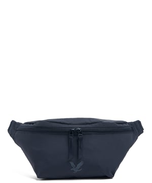Gürteltasche in Tiefschwarz. Dieses Unisex-Modell ist auf Komfort und Vielseitigkeit ausgelegt und besticht durch eine raffinierte Silhouette und durchdachte Details. Hergestellt aus einem Materialmix für den Alltag und zum einfachen Tragen über mehrere Schichten.