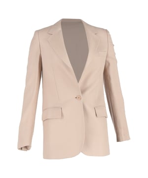 VINTAGE, RRP AS NEW
 The Stella McCartney Single-Breasted Blazer in Nude Linen combines timeless tailoring with modern sophistication, featuring a clean, minimalist design and a flattering single-breasted silhouette. Made from high-quality wool, this blazer offers both comfort and elegance, making it a versatile addition to any wardrobe. The nude hue adds a refined touch, easily complementing various outfits and making it perfect for both professional and evening wear. Pair it with tailored trousers and heels for a polished office look, or style it with skinny jeans and ankle boots for a chic, off-duty vibe.

Stella Mccartney Single-Breasted Blazer in Nude Linen

Condition: Very good
Signs of wear: Minor signs of wear
Packaging: None
Color: Brown | nude
Material: Linen
Size: IT | 42
Measurements: Length: 760; Chest: 430
SKU: NAPPUGBCL458693W