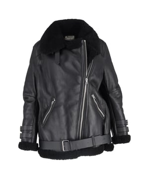 VINTAGE, RRP AS NEW
A modern classic with a cult following, the Acne Studios Shearling Aviator Jacket in Black Leather is the ultimate cold-weather statement. Crafted from plush black shearling with a supple leather finish, it features an effortlessly oversized fit, accented by adjustable buckled straps at the hem and cuffs for a customizable silhouette. Functional zip pockets keep your essentials secure, while the luxurious feel and contemporary cut make this piece as practical as it is iconic. Loved by style icons like Kendall Jenner and Hailey Bieber, it’s a staple with serious edge.


Acne Studios Shearling Aviator Jacket in Black Leather
Condition: Excellent
Signs of wear: No retail tag but Brand tag on., No visible sign of wear., 
Packaging: None
Color: black
Material: Leather | leather
Size: INT | L
Measurements: Length: 730; Chest: 450
SKU: NAPPUGBCL541018W