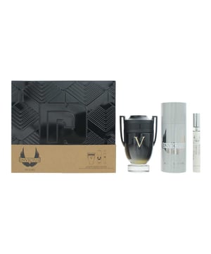 Paco Rabanne Invictus Victory is an Oriental fragrance for men. Launched in 2021, this bold and energetic scent is perfect for colder seasons and is best suited for night wear. The 3 Piece Gift Set includes a 100ml Eau de Parfum, a 10ml travel-sized Eau de Parfum, and a 150ml Deodorant Spray, providing a complete and long-lasting fragrance experience. The fragrance is housed in the signature trophy-shaped bottle, a symbol of victory and strength.  The fragrance opens with the spicy, zesty combination of pink pepper and lemon, offering a vibrant and energizing start. At its heart, the incense-like olibanum blends with lavender, adding depth and an aromatic warmth. The base notes of vanilla, tonka bean, and amber create a warm, rich, and sensual finish, leaving a lasting impression of power and masculinity.  Invictus Victory is ideal for men who love bold, spicy fragrances with an intense yet smooth character that embodies strength and confidence.  
Top Notes: Pink Pepper, Lemon 
Middle Notes: Olibanum, Lavender 
Base Notes: Vanilla, Tonka Bean, Amber  
How to Apply: 
Apply it to your body’s warmest points, such as the crease of your elbows and wrists, to intensify the longevity of the fragrance. 
Avoid rubbing after application, as this will reduce the longevity of the fragrance. 
For wrist application, apply the fragrance after hand washing.