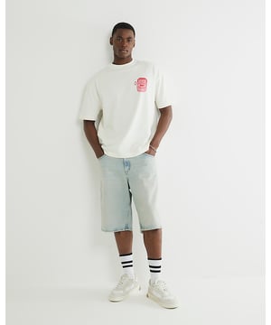Boxy fit, Crew neck, Sardine graphic print, Short sleeves, Lightweight