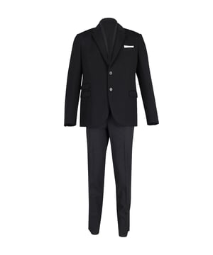 VINTAGE, RRP AS NEW
This black suit showcases Neil Barrett’s tailoring know-how. It's crafted in Italy from crease-resistant bi-stretch gabardine: a signature fabric.
Neil Barrett Suit and Trousers Set in Black Viscose
Color: black
Material: Cellulose fibre | Viscose
Size: FR52
Condition: very good
Sign of wear: white stain on right elbow
SKU: 237983