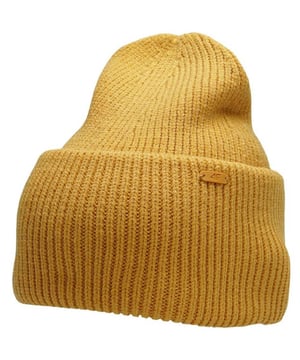 
50% Acryl, 50% Polyester. Ontwerp: Logo, Ribbed. Omgeslagen manchet, brede manchet.