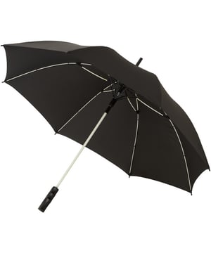 
Automatische opening 23 inch stormparaplu. Pongee luifel en bijpassende buidel, kleur pop glasvezelschacht en glasvezelribben. Bijpassende stiksels in kleur op de sluitingsband van de paraplu. Winddicht systeem. Exclusief ontwerp. Pongee polyester. Conformiteiten: Cadmium getest. Afmetingen bij benadering: 79 x 102 cm.