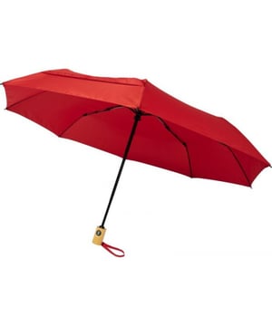 
Materiaal: Gerecycleerd PET pongee polyester. Automatisch openen en sluiten van de paraplu. Vouwen voor gemakkelijk dragen. Voorzien van stevige metalen schacht en houten handvat. Hoogwaardig frame. Glasvezelribben voor flexibiliteit in de wind. Wordt geleverd met een etui. Grootte: 21in.