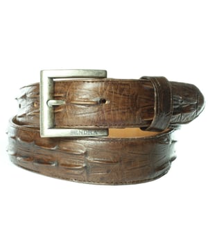 
Nu extra voordelig in onze  outlet, dit hippe item uit onze Sendra sale! Laatste maten dus ben er snel bij want op=op!
Sendra Riem Chihuahua Bruin Dames Heren Riem Perfecte Krokodil Imitatie Verwisselbare Gesp Cowboy Western Ibiza Bohemian 4cm Brede Unisex Jeans Broekriem<br><br>Sterke leren riem van rundleder. Afgewerkt als een niet van echt te onderscheiden krokoprint leren riem.<br>
Alleen een expert kan dit onderscheiden van echt krokodil. Perfect uitgevoerd door Sendra. Een verbluffend sieraad om uw middel. Bij deze riem krijg je als verrassing ook nog eens een verwisselbare croco buckle.<br>
Deze imitatie krokodil riem is ook in zwart verkrijgbaar.
<p><strong>Hoe weet ik welke maat ik moet kiezen?</strong><br>
Meet je broekband voor de maat. Voor maatadvies: <strong>kijk op de maattabel in de foto's</strong><br>
De maat van een Sendra riem wordt gemeten vanaf de bovenkant van de gesp tot aan het middelste gaatje van de 5 gaatjes. De afstand tussen de gaatjes is 2,5 cm. Het stuk leer na het middelste gaatje tot de punt is ongeveer 15 cm.<br>
Meet de bovenkant van je broek waarop je de riem wilt dragen, dan kan je goed inschatten hoeveel de riem oversteekt.<br>
Of het een hoog model taillebroek is of juist een heupbroek kan voor de lengte van de riem wel enig verschil maken.<br>
<br>
<strong>Een Sendra riem is een sieraad om je middel.</strong><br>
Sendra gebruikt voor de riemen, net als voor de laarzen, alleen de allerbeste leersoorten. Sendra riemen worden grotendeels met de hand gemaakt door zeer ervaren vakmensen. Duidelijk zie je de invloed van de cowboy- en westernkleding terug in de fraaie details. Sendra riemen zijn van een hoge kwaliteit en daar heb je dus lang plezier van.<br>
<br>
<strong>Kleur en Materiaal:</strong><br>
Het kenmerk van handwerk is dat er altijd kleine verschillen zijn. Er zijn geen twee laarzen of riemen precies hetzelfde.<br>
We verkopen leer en dat heeft de charme van kleine variaties, daaraan herken je de echtheid van leer.<br>
De laarzen en riemen worden door Sendra Boots vaak behandeld met een dun laagje olie. Daardoor kan het leer van je nieuwe laars of riem donkerder zijn. Dit verdwijnt in het dragen. Wil je direct de uiteindelijke kleur te zien, kan je het leer een beetje buigen. Als je de laarzen of riemen poetst worden ze weer wat donkerder.<br>
Kleur weergave is mede afhankelijk van jouw persoonlijke scherminstellingen. <br>
<br>
<strong>Afmetingen:</strong><br>
Deze Sendra riem is 4 cm breed. De gesp zit bevestigd met 2 schroeven, zodat je eenvoudig van gesp of buckle kan wisselen.<br>
<br>
<img alt="" src="https://www.mooileer.nl/Files/2/30000/30789/FileBrowser/plaatjes/sendra-logo.png"><br>
 </p>