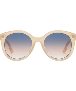 Met deze topper uit onze Dames Accessoires Outlet kun je aankomen! Loop er volgens de laatste modetrends bij met dit item uit de meest recente collectie van Komono.
Toffe zonnebril in licht transparante kleur. Frame maat 142.8mm X 57.5mm. Nylon frame met donker blauw naar roodbruine lens kleur. 100% UV400 protection. Cat. 3 krasvrij polycarbonate lens. Incl. opberg zakje en poets doekje.