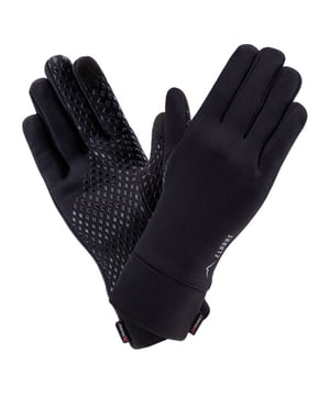 
52% Polyester, 31% Nylon, 17% Elastaan. Stof: 4 Way Stretch. Voering: Microfleece. Stoftechnologie: Slijtvast, Ademend, Vochtafvoerend, Polartech. Grijpende handpalm, vormbehoud. Ontwerp: Logo. Duurzaamheid: Bluesign-goedgekeurd, OEKOTEX.