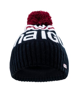 
100% acryl. Ontwerp: Contrast, Logo, Geribbeld Effect. POM POM.
