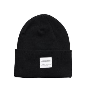 
Jack & Jones beanie gebreide heren muts van gerecycled 50% polyester, en 50% acryl. Geschikt voor 30°C bonte was, niet in wasdroger drogen.