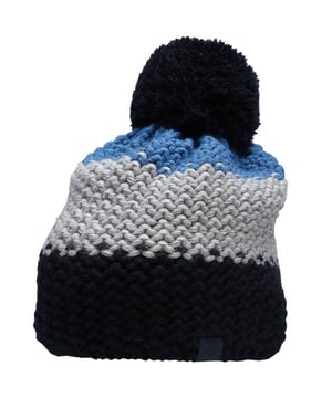 
70% acryl, 30% wol. Voering: Fleece. Stof: Enkele laag. Breedte: 56cm. Ontwerp: Contrasterende kleur. POM POM.