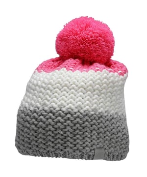 
70% acryl, 30% wol. Voering: Fleece. Stof: Enkele laag. Breedte: 56cm. Ontwerp: Contrasterende kleur. POM POM.