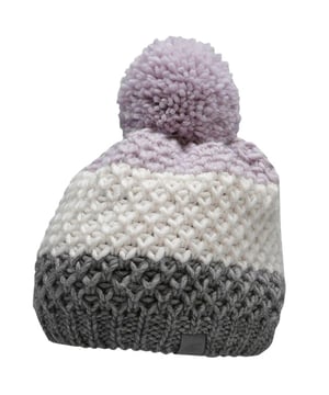 
70% acryl, 30% wol. Voering: Fleece. Stof: Enkele laag. Breedte: 56cm. Ontwerp: Contrasterende kleur. POM POM.