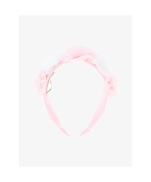 
De Angels Face Rosie Haarband in de kleur Tulle Snowdrop Pink is one size. De haarband heeft tulle bloemen. Maak je outfit helemaal af met deze bijpassende haarband. 