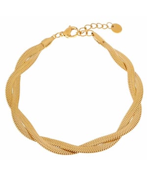 
Label Kiki armband Braided snake - goud