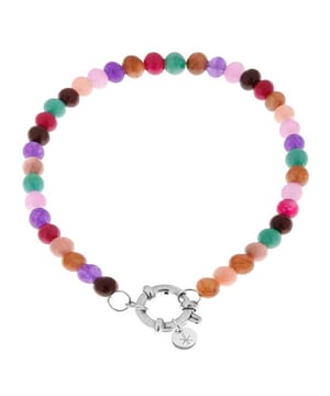 
Label Kiki armband Disco beads silver