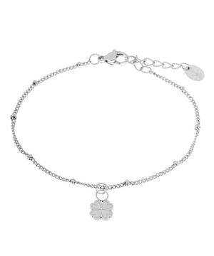
Label Kiki armband Lucky clover zilver