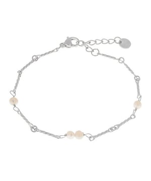 
Label kiki armband Pearl pearl - silver