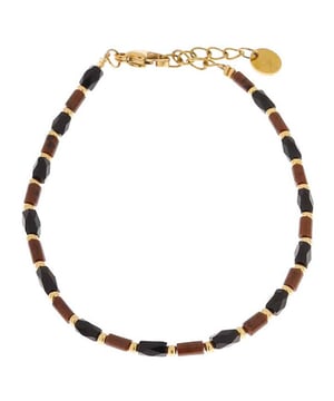 
Label Kiki armband Terra black - silver