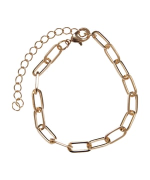 
100% ijzer. Schakelketting. Sluiting: Verstelbaar, karabijnhaak.