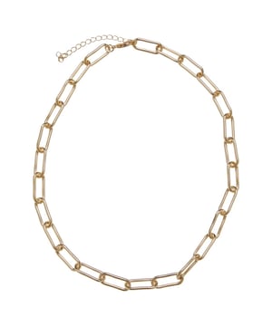 
100% ijzer. Schakelketting. Sluiting: Verstelbaar, karabijnhaak.