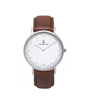 Dit hippe artikel van Kapten & Son vind je nu in de sale op V&D in de Kapten & Son outlet!
 Merk  Kapten en Son      Materiaal  Stainless Steel 316L      Serie  Campus      Horlogekast  40 mm      Dikte  7 mm      Waterdichtheid  5 ATM      Kleur band  Bruin      Band  Leer      Breedte band  20 mm      Glas  Mineral crystal      Uurwerk  Quartz      Voor  Dames      EAN  4251145214531