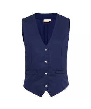 
65% Polyester, 35% Katoen. Stof: Voorgekrompen, Keperbinding. Ontwerp: Eenvoudig. 215gsm. Stoftechnologie: Kleurecht. Verstelbare rugband, onderhoudsvriendelijk, prinsessennaden, bestand tegen industrieel wassen. Mouwtype: Mouwloos. Hals: V Hals. Geschikt voor: Slank. Zakken: Steekzak, 2 voorzakken. Sluiting: Knoop, Drukknoop. Voldoet aan veiligheidsnorm: EN 15797. Duurzaamheid: Oeko-Tex Standaard 100 Gecertificeerd. Verpakking: Polybag. 8 UK: 32 in. 10 VK: 34 in. 12 VK: 36 in. 14 VK: 38 in. 20 VK: 45,5 in. 22 VK, 18 VK: 43 in. 24 VK: 50,5 in. 26 VK: 53 in. 16 VK: 40 in.