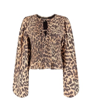 
Harper & Yve Blouse lange mouw AW25P608 ELIN in de kleur Bruin