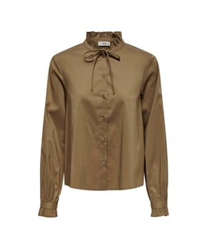 
Blouse met een knoopsluiting aan de voorzijde, lange volumineuze mouwen, mouwuiteinden met een knoopje en ruches aan de uiteinden van de mouwen.Extra details Lange mouwen, Knoopsluiting aan de voorkant Rushes uiteinden mouw Opstaande kraagMateriaal:72% Katoen  24% Polyester  4% ElastaanWasvoorschrift:Machinewas max. Fijnwas 30 graden Celsius. Niet in droger