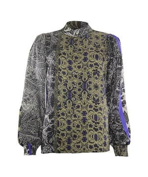 
Poools blouse 333229 - Olive/Black