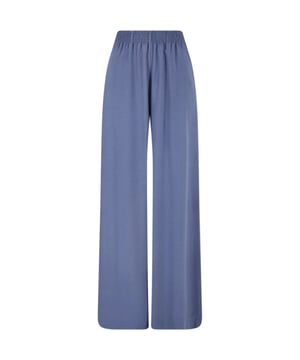 
100% viscose. Ontwerp: Eenvoudig. 115gsm. Onderhoudsvriendelijk, Brede pijpen. Zakken: 2 Zijzakken. Waistline: Elastiek. Geschikt voor: Losse.