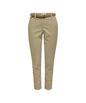 
De zandkleurige chino damesbroek van het merk Jacqueline de Yong is een echte must-have voor elke fashionista. Gemaakt van 98% katoen en 2% elastaan, zorgt deze broek voor een comfortabele en nauwsluitende pasvorm. De chino stijl is tijdloos en veelzijdig, waardoor hij gemakkelijk te combineren is met verschillende outfits. Draag hem casual met een basic T-shirt en sneakers of kleed hem op met een blouse en hakken. Hoe je hem ook combineert, met deze chino ben je altijd on-trend. Bestel nu en voeg deze fashionable broek toe aan je kledingkast!