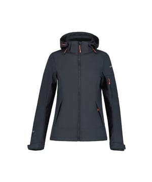
Icepeak Casual Jacks van het materiaal en in de kleur Zwart.