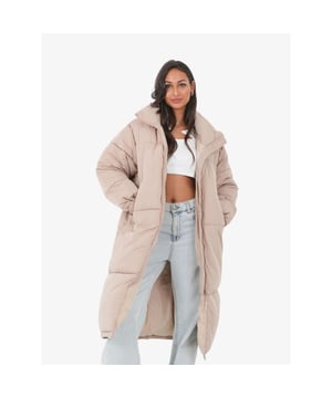 
Sixth June lange dameswinterjas in de kleur beige. Heerlijk warm lang puffer model.