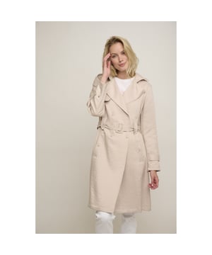 
De perfecte mix van tijdloos en trendy, deze beige trenchcoat van Rino en Pelle is een must-have voor elke kledingkast. Gemaakt van een zachte en lichtgewicht stof van 74% viscose en 26% nylon, zal deze jas je warm houden tijdens koudere dagen, terwijl het ook ademend genoeg is voor de lente en herfst. De subtiele glans van de stof geeft een vleugje glamour aan deze klassieke jas. Met zijn elegante silhouet en verstelbare tailleband is deze trenchcoat perfect om zowel casual als formeel te dragen. Voeg deze veelzijdige jas van Rino en Pelle nu toe aan je garderobe en geef je outfits een stijlvolle upgrade!