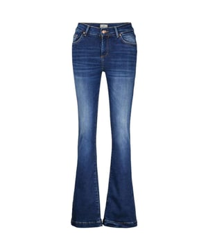 Deze jeans van LTB is een erg stijlvol item. De blauwe jeans heeft een flared model en heeft 5 zakken. De jeans sluit middels een rits en heeft riemlussen. Deze jeans kun je met iedere look combineren! Deze slim fit jeans van het merk LTB Jeans is gemaakt van stretchdenim. Het 5pocket model heeft een hoge taille en heeft een rits en knoopsluiting.Extra details zijn: Knoop en ritssluiting Flared Riemlussen Hoge taille 5 Pocket modelMateriaal:99% Katoen  1% ElastaanWasvoorschrift:Machinewas max. Fijnwas 30 graden Celsius. Niet in droger