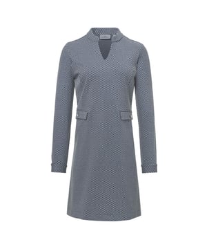 
"Upgrade je garderobe met ons nieuwste must-have item: de jurk met jacquard patroon over de hele stof. Dit prachtige item heeft lange mouwen met manchetten voor een verfijnde touch. De voorste insteekzakken zijn zowel stijlvol als functioneel, terwijl de nep paspelzak een trendy detail toevoegt. Compleet met een merken metalen plaatje aan de achterkant van de nek, deze jurk zal zeker de aandacht trekken waar je ook gaat. Upgrade je look met deze elegante en stijlvolle jurk vandaag nog!" 82% polyester 14% viscose 4% elastan