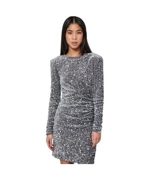 
<meta charset="UTF-8">
<p><span>Milan dress is a slim fitted dress in sequin fabric. The dress has shoulder pads and zip closure in the back. </span><br><br><span>Material: 95% polyester, 5% elestane</span></p>