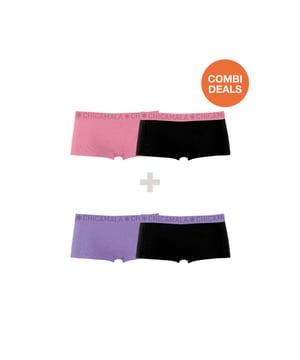 
Materiaal: 95% Cotton / 5% Elastane - 170 gram 
Wasinstructies: Wassen op 30 graden,Niet in de droger,Strijken op matig warme stand (2 stippen) Kleur: Zwart,Paars,Roze
