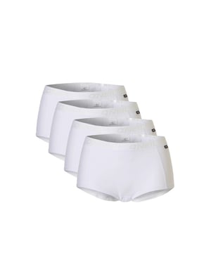 
Deze set van 4 O'Neill dames boxershorts biedt de perfecte combinatie van comfort en stijl. Dankzij de zachte stretchstof en de elastische waistband met bedrukt logo sluiten ze perfect aan op het lichaam. Het shortymodel met korte pijp zorgt voor extra bewegingsvrijheid en een fijne pasvorm.