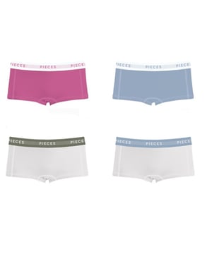 
PCLOGO LADY 4 PACK SOLID NOOS BC