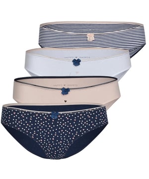 
Happy Shorts dames hartjes ondergoed special. Voordeel pack van 4 dames slips verpakt in een leuke geschenkverpakking. Valentijnsdag tip!