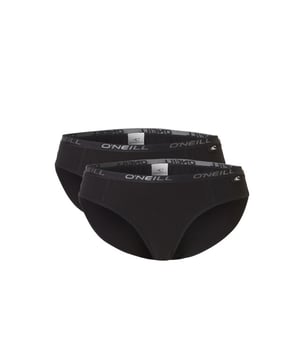 
Set van 2 effen O'Neill bikinislips. De slips hebben een bedrukte elastische waistband met rek voor optimaal draagcomfort. Gemaakt van 95% katoen en 5% elastaan.