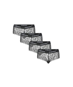 
De Pieces dames hipster PCLOGO LACE in zwart is een elegante en comfortabele keuze voor dagelijks gebruik. Deze 4-pack hipsters combineert een vrouwelijk kantdetail met een fijne, stretchy stof, waardoor je zowel stijl als comfort ervaart.