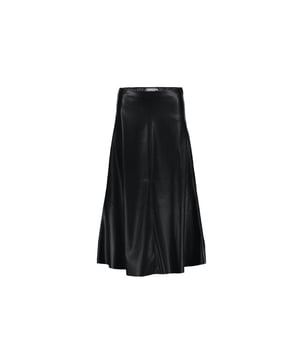 
De Skirt PU (46517-10) van GEISHA is een uitlopende leren midi-rok met ritssluiting aan de zijkant. De rok valt over de knie en is uitgevoerd in een lederlook in de kleur Black. <br /><br />De stof is gemaakt van polyester.