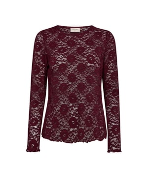 
<p>Shirt van Freequent in een prachtige kanten stof. Het shirt heeft een casual pasvorm met lange mouwen, een ronde hals en elegante ruches. Details die samen zorgen voor een vrouwelijke look.</p>
<ul>
<li>Materiaal 90% Polyamide 10% Elastane</li>
<li>Lange mouwen</li>
<li>Aansluitend</li>
</ul>
