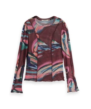 
Scotch & Soda Top lange mouw U9B00886T in de kleur Bordeaux