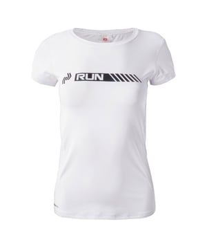 
85% Polyester, 15% Elastaan. Ontwerp: Tekst. Hals: Crew Neck. Mouwtype: Korte mouwen. Stoftechnologie: Ademend, IQ Dry Tech, Sneldrogend. Reflecterend Detail.